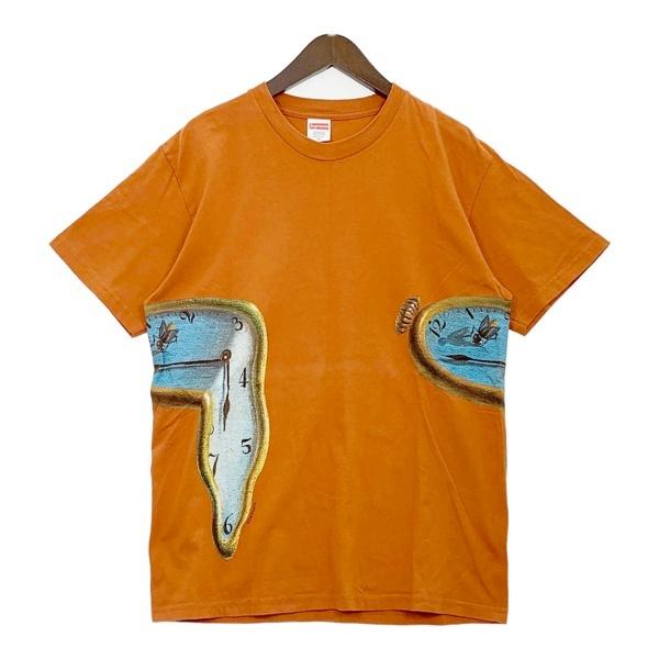 Supreme シュプリーム Tシャツ カットソー 記憶の固執 サルバドールダリ メンズ Mサイズ オレンジ系 トップス DM19473■