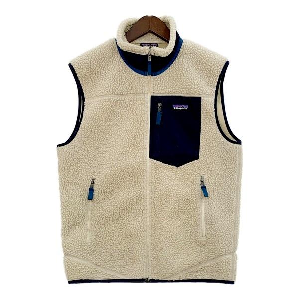 Patagonia パタゴニア クラシック レトロX ベスト ジャケット フリース 23048FA18 メンズ Mサイズ ベージュ アウター DM19963■