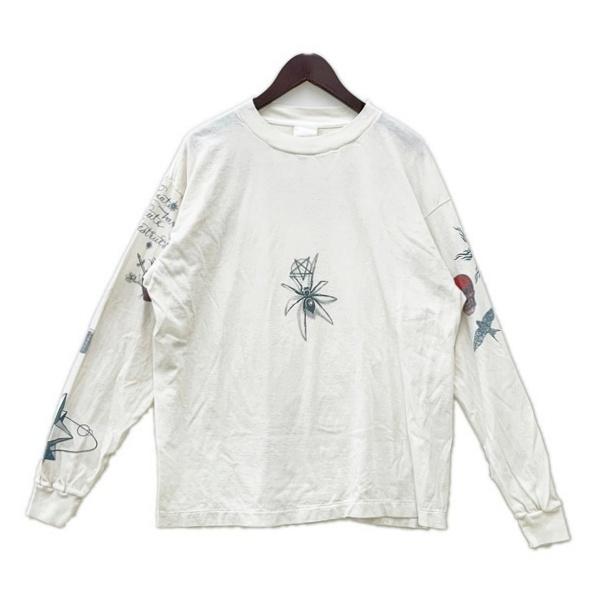 セントマイケル　DR.WOO 長袖Ｔシャツ ホワイト　サイズL SAINT Mxxxxxx（セントマイケル） SAINT MICHAEL Dr.Woo DW_LS TEE