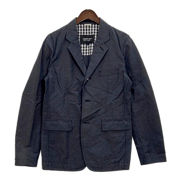 COMMEdesGARCONS HOMME DEUX コムデギャルソンオムドゥ テーラードジャケット 麻混 無地 シンプル DK-J037 メンズ Sサイズ グレー トップス DM19612■