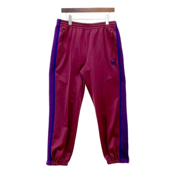 Needles トラックパンツ Zipped Track Pant Poly Smooth NS249 ズボン メンズ Mサイズ ワインレッド ボトムス DM19654■