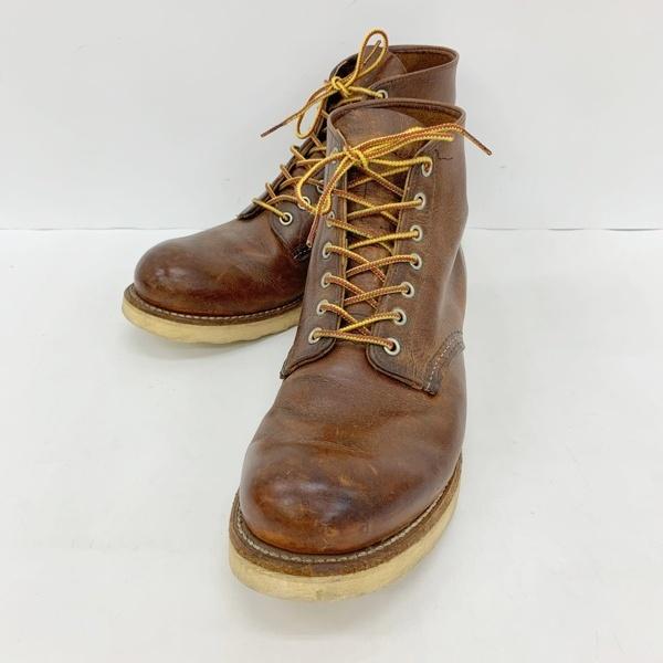 RED WING レッドウィング 9111 6インチ クラシックラウンド ワークブーツ シューズ メンズ 27.5cm ブラウン 靴 DF19764■