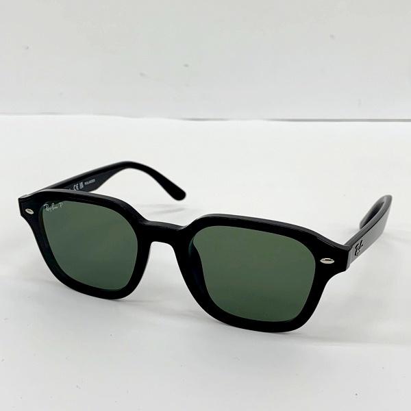 Ray-Ban レイバン 偏光サングラス RB4458D 6019A 65□18 145 スクエア アイウェア メンズ ブラック 服飾小物 DF19748■