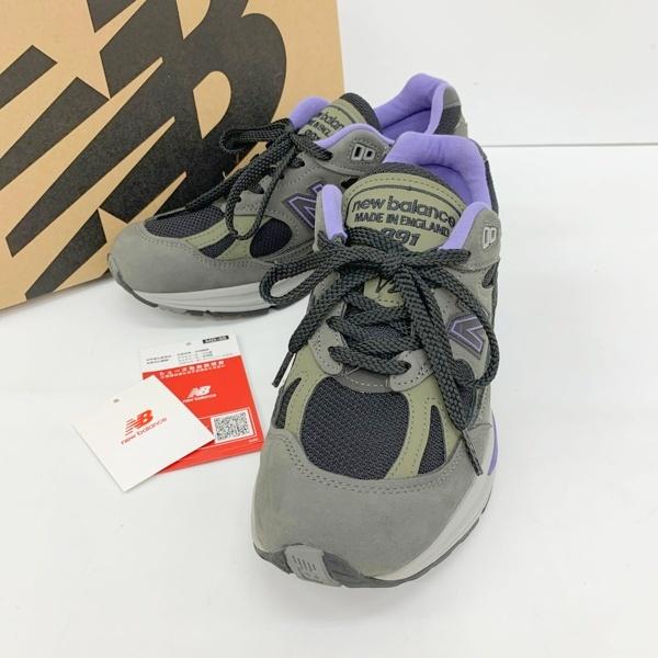 NEW BALANCE ニューバランス ローカット スニーカー シューズ U991GP2 イングランド製 レディース UK5 グレー系 靴 DF19863■