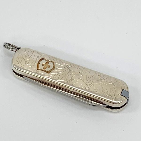 Tiffany & Co. Victorinox マルチツール アーミーナイフ 5徳 アラベスク ティファニー ヴィクトリノックス メンズ シルバー 服飾小物 DF19897■