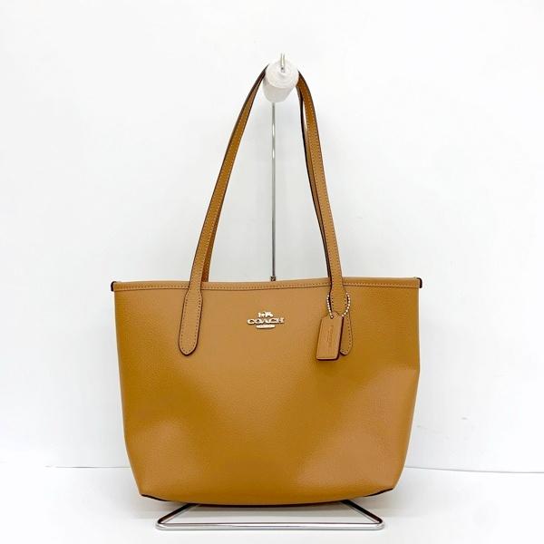 COACH コーチ トートバッグ レザー スモールトート ライトブラウン 革 CT859 カバン レディース ライトブラウン 鞄 DF19909■