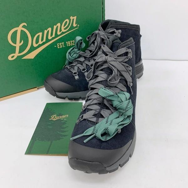 Danner ダナー レザー ブーツ シューズ マウンテン Mountain 600 WP メンズ US8 ブラック 靴 DF20063■