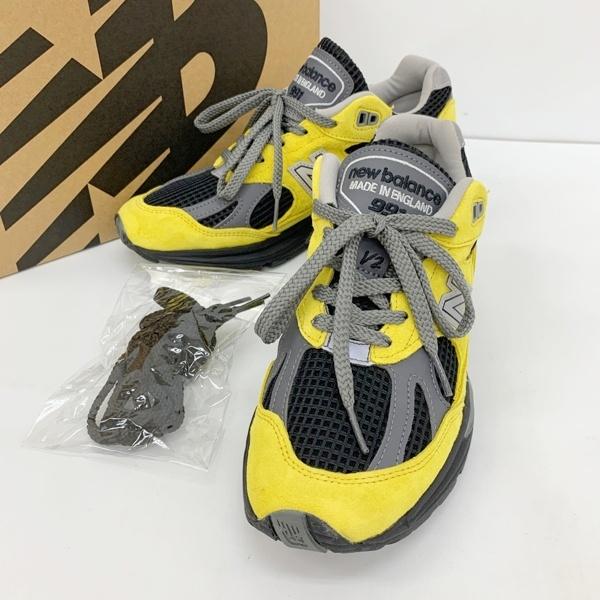 New Balance ニューバランス U991YK2 スニーカー シューズ アジアパシフィック限定カラー レディース US 6 イエロー 靴 DF20166■