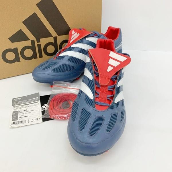 adidas アディダス サッカースパイク スニーカー シューズ Predator Precision FG CM7911 メンズ 27.5cm ブルー系 靴 DF20070■