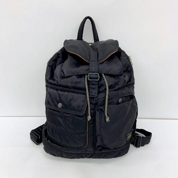 PORTER ポーター リュック タンカー バックパック 吉田カバン ドローコード 日本製 メンズ ブラック 鞄 DF20246■