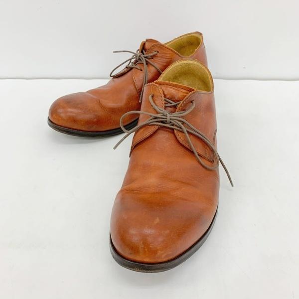 PADRONE パドローネ ダービー プレーントゥ シューズ 革靴 DERBY PLAIN TOE SHOES メンズ サイズ40 ブラウン 靴 DF20216■