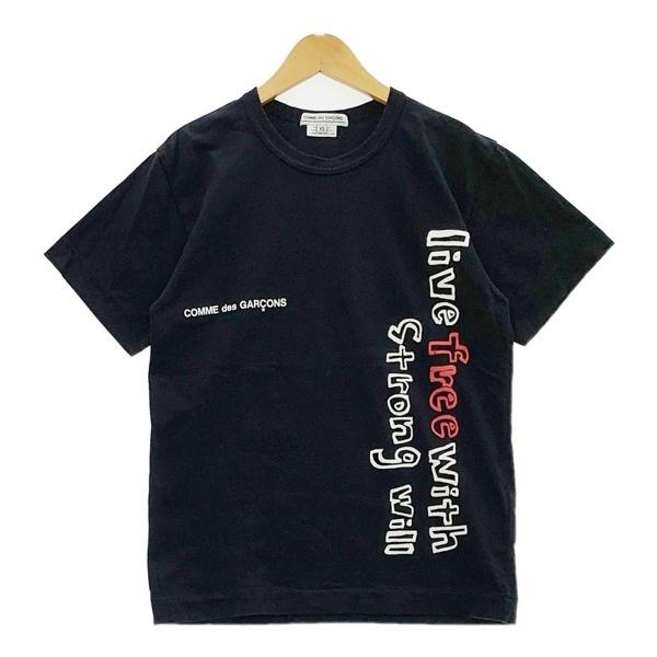 COMME des GARCONS コムデギャルソン メッセージ Tシャツ カットソー AD2024 OZ-T312 レディース XSサイズ トップス DL20147■