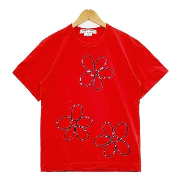 COMME des GARCONS COMME des GARCONS コムデギャルソン コムコム Tシャツ カットソー AD2024 レディース S レッド トップス DL20146■