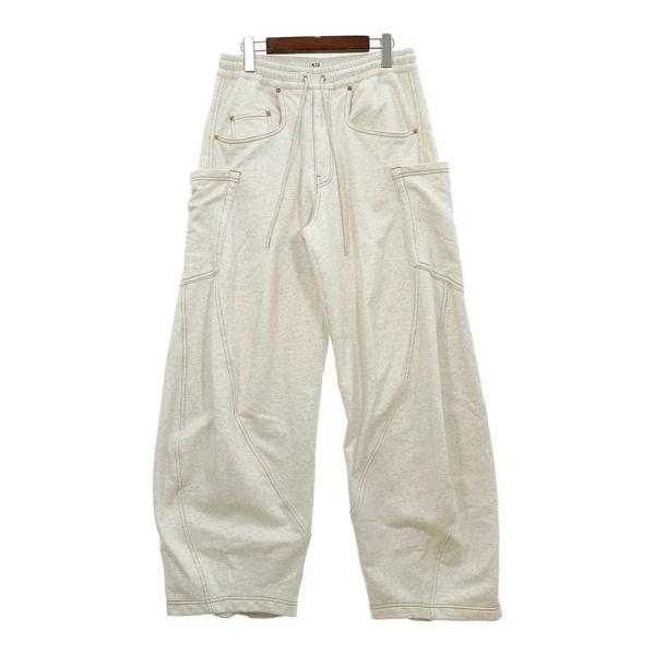 KHOKI コッキ スウェットパンツ 3D cutting sweat pants 25FW-P-05 メンズ サイズ2 ホワイト ボトムス DM20088■