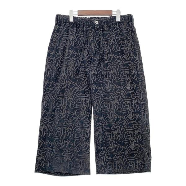 SASQUATCHfabrix. サスクワァッチファブリックス ベロア パンツ 24SS-PA9-010 メンズ Lサイズ ブラック ボトムス DM20085■
