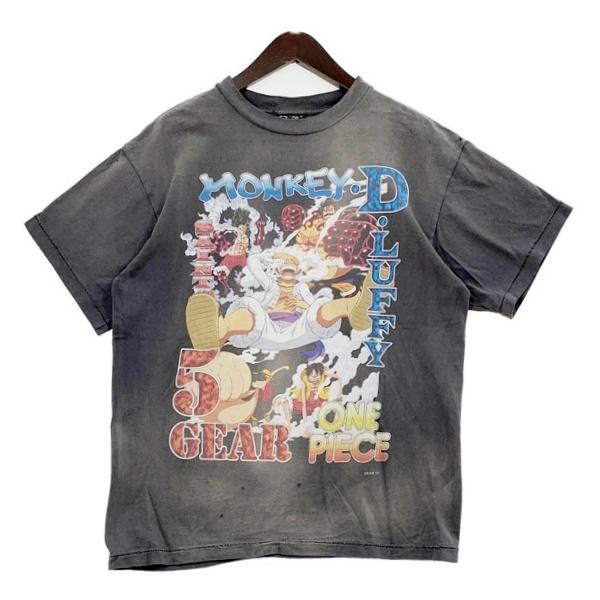SAINT MICHAEL セントマイケル ONEPIECE ワンピース ルフィ Tシャツ 半袖 カットソー SM-A23-0000-C27 Mサイズ トップス DM20192■