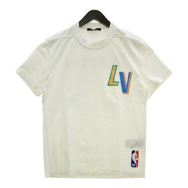 LOUIS VUITTON ルイヴィトン NBA ヴァージルアブロー21SS BACK LETTER LV Tシャツ RM212M DT3 HLY20W メンズ Sサイズ ホワイト トップス DM20181■