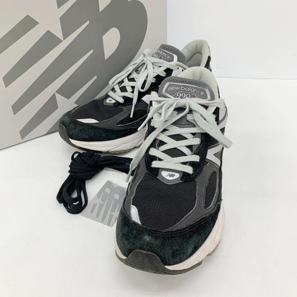 NEW BALANCE ニューバランス M990BK6 ローカット スニーカー シューズ USA製 メンズ 28cm ブラック 靴 DF20207■