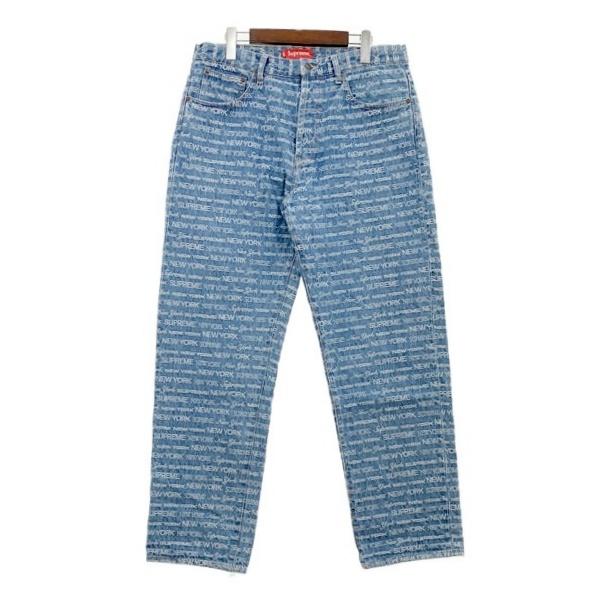 Supreme シュプリーム ジャガード ジーンズ デニムパンツ Multi Type Jacquard Regular Jean メンズ サイズ32 ボトムス DM20316■