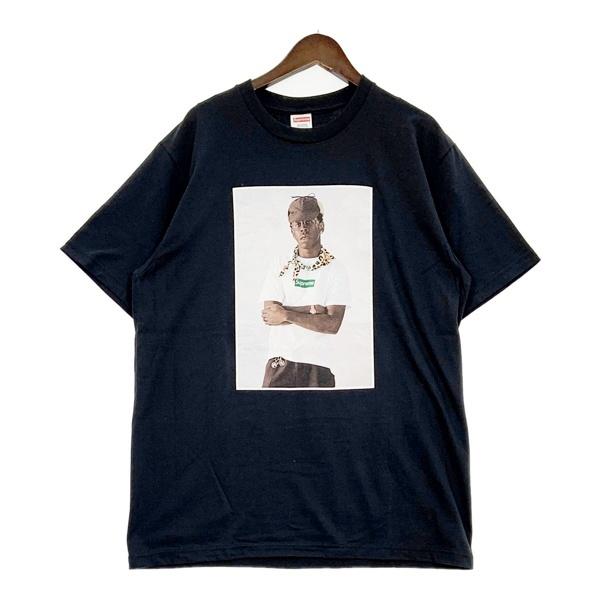 Supreme シュプリーム Tシャツ 半袖 タイラーザクリエイター フォト ロゴ メンズ Mサイズ ブラック トップス DM20271■