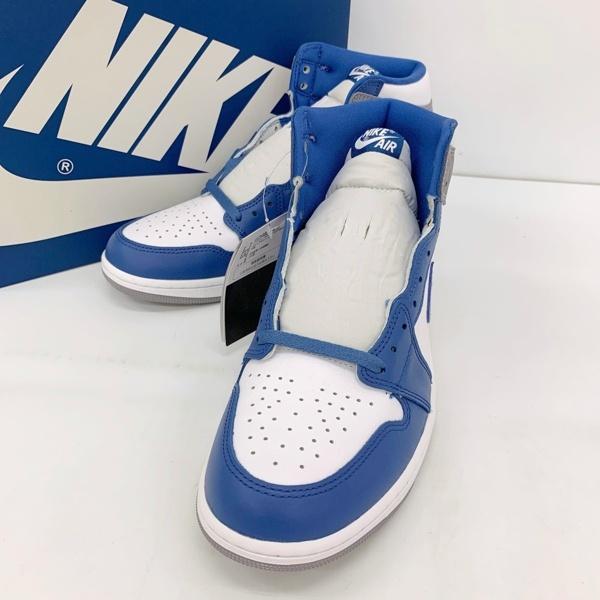 NIKE ナイキ スニーカー シューズ AIR JORDAN 1 RETRO HIGH OG True Blue DZ5485-410 メンズ 28.5cm ブルー 靴 DF20242■