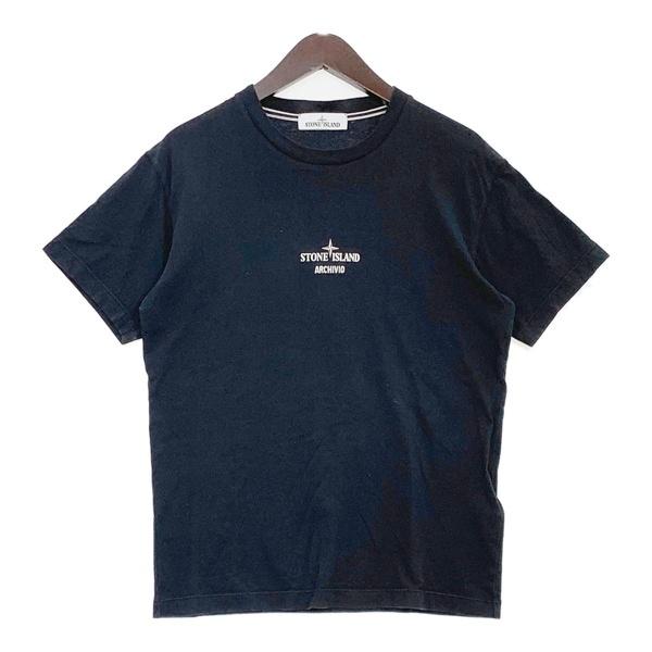 STONE ISLAND ストーンアイランド Archivio Tシャツ 半袖 カットソー 76152NS91 メンズ Mサイズ ブラック トップス DM20265■