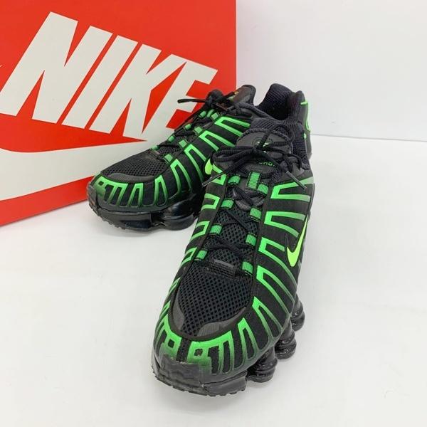 NIKE ナイキ ローカット スニーカー シューズ SHOX TL AV3595-012 メンズ 26.5cm ブラック 靴 DF20376■