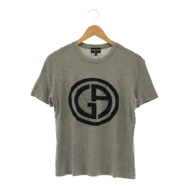 GIORGIO ARMANI 半袖カットソー Tシャツ 3KSM66 SJSVZ ロゴ パイル 
