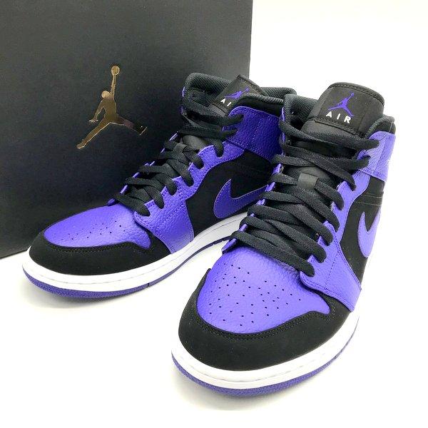 ナイキ エアジョーダン 1 MID ブラック ダーク コンコルド