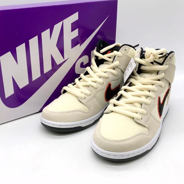 NIKE Dunk High ホワイト/ベージュ 48