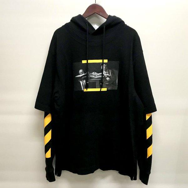 off white オフ ホワイト CARAVAG GIO PAINTING ストライプ パーカー 