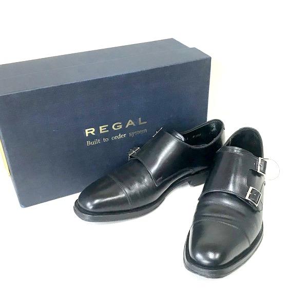 REGAL ビジネスシューズ ダブルモンクストラップシューズ 革靴 W30T