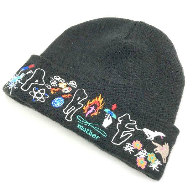 Supreme AOI Icons Beanie ニット帽 帽子 ストリート 刺繍 ロゴ ビーニー スポーツ レジャー メンズ ブラック シュプリーム  服飾小物 B1994◆