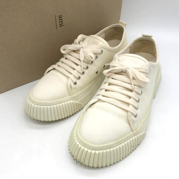 AMI alexandre mattiussi BASKET BASSES 150 OFF WHITE バスケット