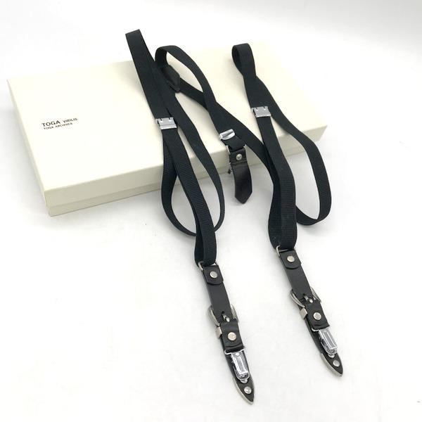 TOGA サスペンダー TV81-AP342 カジュアル Y型 メンズ ONE ブラック  