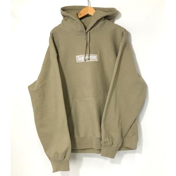 Supreme Box Logo Hooded Sweatshirt 23FW Dark Sand ボックスロゴ 