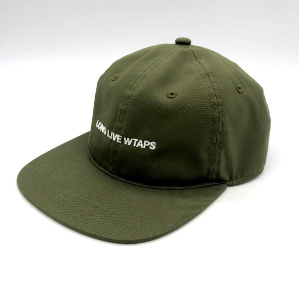 WTAPS カーキキャップ ロゴ刺繍付き WTAPS カーキキャップ ロゴ刺繍付き