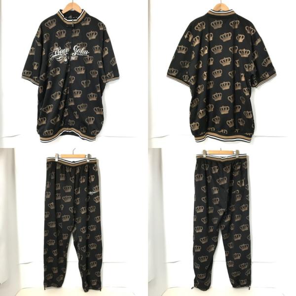 SEAN JOHN SEANJOHN セットアップ ジャージ クラウン 半袖 SEAN JOHN SEANJOHN セットアップ ジャージ クラウン 半袖