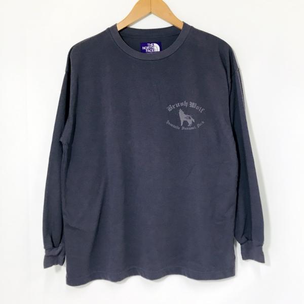 ノースフェイス パープルレーベル 長袖 Tシャツ カットソー ロゴプリント L THE NORTH FACE PURPLE LABEL ロンT 新品同様 NT3310N 長袖