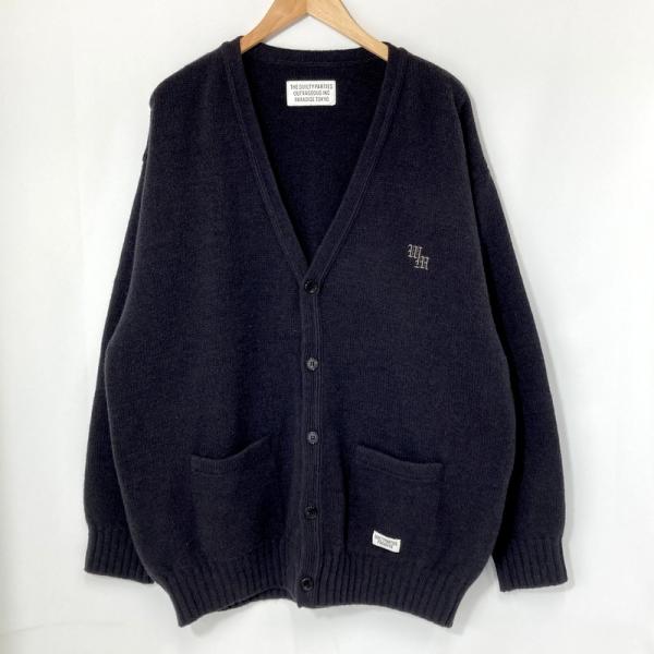 茶L【WACKOMARIA】CLASSIC CARDIGAN／新品タグ付／送料込 クラシックカーディガン 25SS-WMK-KN02 | ワコマリア2025年春夏
