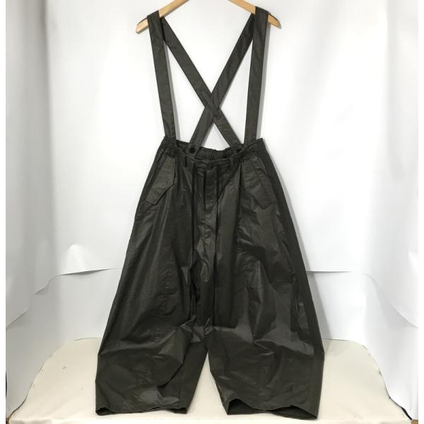 bajra サスペンダー付ボリュームパンツ 154UP06 ヴィンテージワックス 光沢 ヴィンテージ風  メンズ Mサイズ カーキ バジュラ ボトムス A13334◆