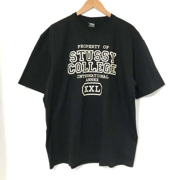 STUSSY Tシャツ 半袖 クルーデック カレッジロゴ 古着