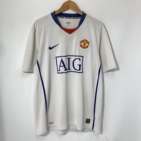 NIKE ナイキ MANCHESTER マンチェスターユナイテッド アウェイ ユニフォーム メンズ XLサイズ相当 ホワイト トップス A16212◆