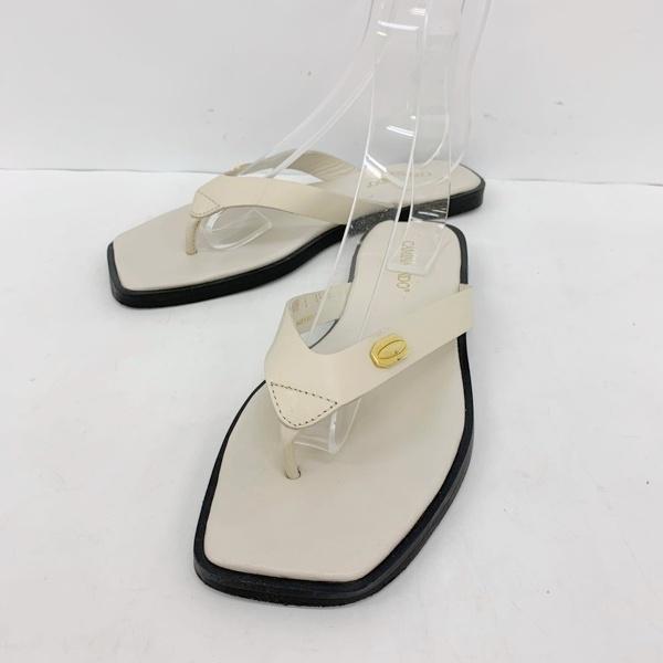 CAMINANDO カミナンド トング サンダル シューズ TONGS SANDAL スクエアトゥ レディース サイズ8 ベージュ系 靴 IF19881■