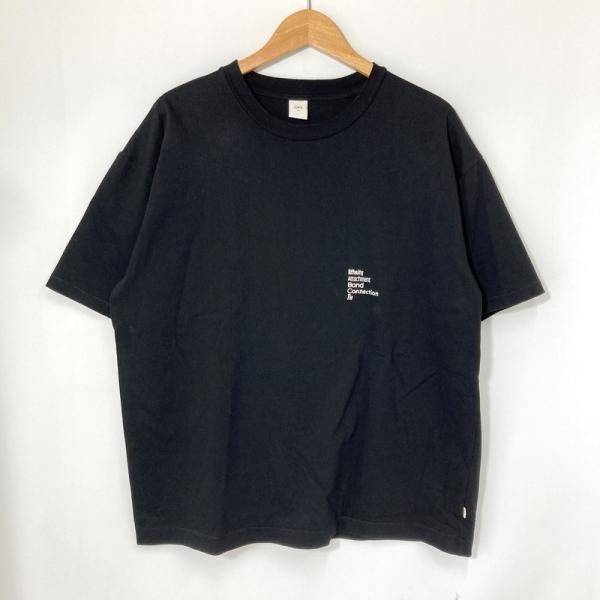 OVY オヴィー エンブロイダリーコットンワイドTシャツ 半袖 メンズ Mサイズ ブラック トップス A16244◆