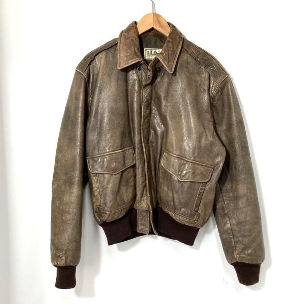 エルエルビーン　レザージャケット　a-2 サイズ42 L.L.Bean（エルエルビーン） レザージャケット A-2 フライトジャケット