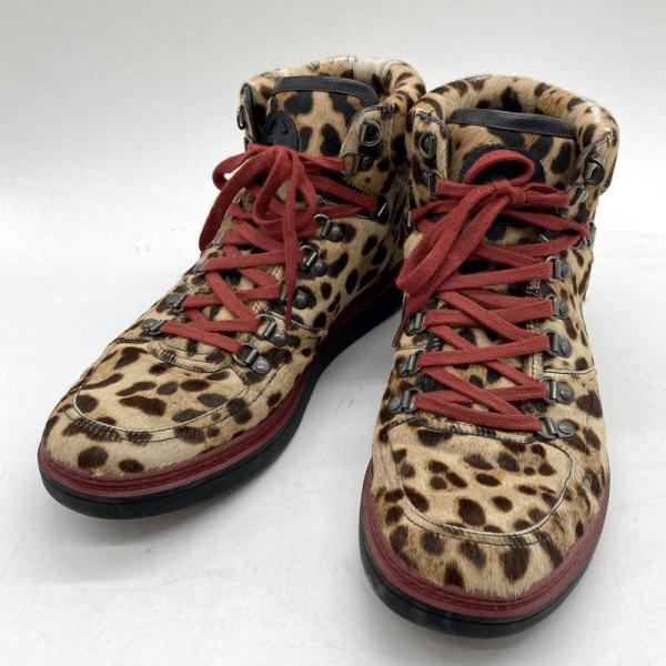 GUCCI（グッチ） 日本限定モデル レオパード柄 ハラコ ハイカット