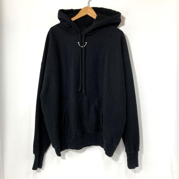 READYMADE レディメイド パーカー フーディー HOODIE SMILE RE-CO-BK-00-00-245 メンズ XXLサイズ ブラック トップス A16119◆