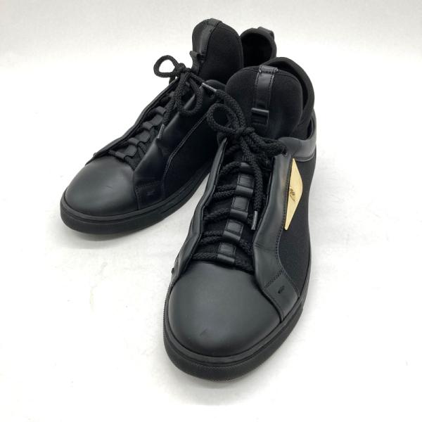 FENDI フェンディ スニーカー シューズ モンスター メンズ 26.5CM相当 ブラック 靴 B16261◆