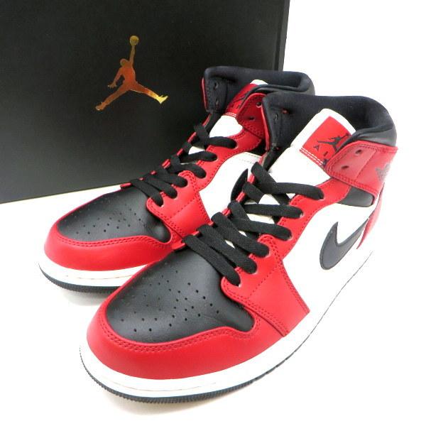 ナイキ Air Jordan 1 Mid スニーカー 069 ハイカット エアジョーダン 赤 黒 箱付き メンズ 26 5cm レッド ブラック Nike 靴 W5960 1 サンステップ Yahoo 店 通販 Yahoo ショッピング